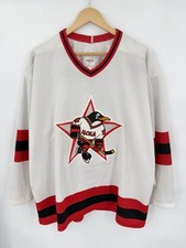 Vintage CCM Russian Penguins IHL 4CKA Moscow Ice Hockey Jersey Men’s XL picture