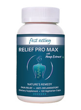 Relief Pro MAX - Inflammation and Pain Relief - (120 Caps) Improved picture