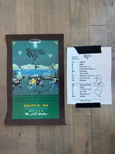 Stephen Wilson Jr. SIGNED Seattle Poster & Set List Copy Paramount Theater RARE picture