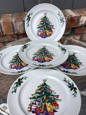 Vintage Gordon Bleu Christmas Plates & Server Plate HUNGARY(set of 6) picture