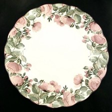1990s Nikko Precious Dinner Plate Pink Roses Leaf Dena Japan Replacement picture
