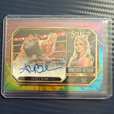 Panini 2023 Select WWE Alexa Bliss Ringside Action Signatures Prizm Auto 21/25 picture