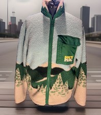 H&M South Park Men's Relaxed Fit Fleece Jacket Medium Pile picture