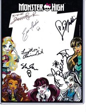 Monster High artists creators designers signed 2016 SDCC Mattel 8x10 promo photo picture
