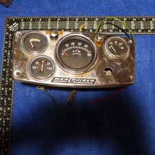 Vintage Mercruiser gauge cluster/ dash. Untested, read description picture