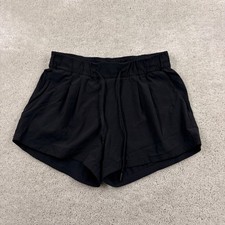 Lululemon Hotty-Hott Shorts Womens Size 4 Black Unlined Pull On Running picture