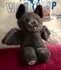 Build-A-Bear Workshop Mini Bean Bat Stuffed Animal Plush w/ Wing Tags picture