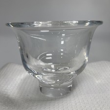 Vtg Steuben Crystal Footed Bowl Vase 8284 by Donald Pollard MCM Hand-blown picture