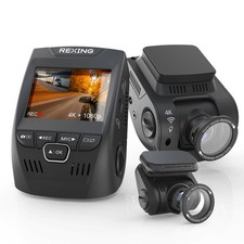 Rexing V1P SE Dash Cam | 4K Front, 1080p Rear, GPS, Wi-Fi, CPL, & 64GB Card picture