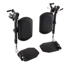 Invacare T94HCP Hemi Elevating Wheelchair Legrests Footplates Calf Pads Pair picture