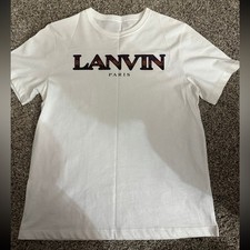 Authentic Lanvin Paris Graphic Logo T-Shirt – White (Size 14Y) picture