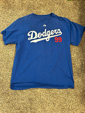 Majestic Los Angeles Dodgers Manny Ramirez #99 Blue Baseball T shirt Size: Large picture