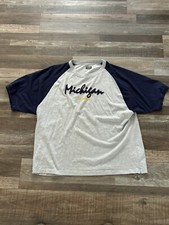 Vtg Pro Edge Michigan Wolverines T Shirt Mens XL picture