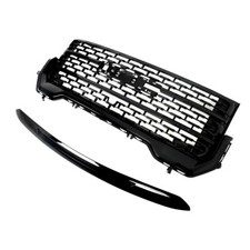 LABLT Front Upper Grill+Hood Molding For GMC Acadia 2020-2023 Gloss Black picture