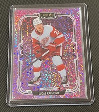 LUCAS RAYMOND 2025-26 O-PEE-CHEE PLATINUM VIOLET PIXELS PARALLEL 208/299 #101 picture