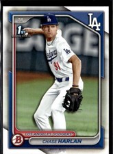 2024 Bowman Draft Paper Chase Harlan Los Angeles Dodgers #BD-96 5 Card Lot picture
