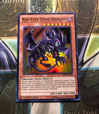 *** RED-EYES TOON DRAGON *** 1ST EDITION SUPER RARE SHVI-EN036 MINT/NM YUGIOH picture