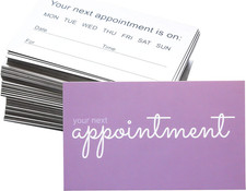 RXBC2011 Appointment Reminder Cards Pack of 100 (Purple) picture