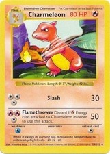 Pokémon TCG - Charmeleon - 24/102 - Shadowless - Base Set [Lightly Played] picture