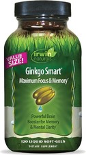 Irwin Naturals Ginkgo Smart Maximum Focus & Memory  120 sgels Pack of 2 picture