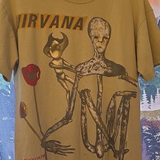Vintage 1993 Nirvana Incesticide L  Anvil Lot M Sliver Shirt picture
