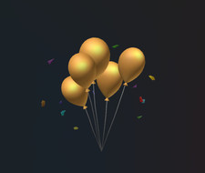 Roblox Gold Balloons Admin Code Confetti Party Celebration - Exclusive Item picture