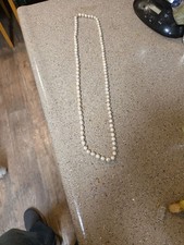 Vintage Hand-Knotted Freshwater Cultured Pearl Strand Necklace picture