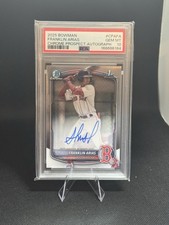 2025 Bowman Franklin Arias 1st Chrome Prospect Auto PSA 10 Red Sox 🔥🔥🔥 picture
