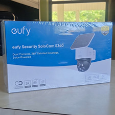 eufy SoloCam S340 3K Solar Dual Camera 360° Pan/Tilt Wi-Fi Outdoor 8GB picture