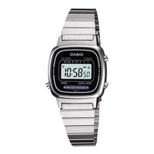 Casio LA670WA-1D Women's Silver Digital Watch Stainless Steel Vintage New picture