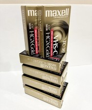 SIX 6 MAXELL TC-30 VHS-C HFX-GOLD SEALED NEW OLD STOCK CAMCORDER MADE IN JAPAN picture