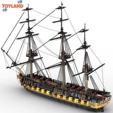 HMS Romulus 44-Gun Frigate Ship MOC Model Building Blocks British Boat Set picture