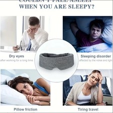 Cotton Handmade Sleep Mask New Design Light Blocking Sleeping Eye Mask Soft USA picture