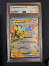 2024 Pokemon Surging Sparks Pikachu ex #057/191 PSA 10 GEM MINT picture