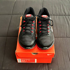 Men’s Nike Dual Fusion Size 10.5 Run 3  Worn 1x Blk/Red Wolf/ Wht *Original Box  picture