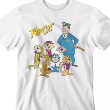 Top Cat Cartoon T-Shirt white Cotton All sizes 2F122 picture
