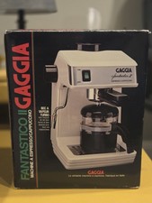 Vintage Gaggia Fantastico II Espresso Capuccino Coffee Machine Black Italy Made picture