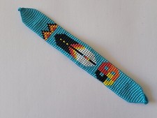 Native American Style Seed Beaded Adjustable Multi Color Bracelet picture