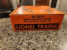VTG 1959 Lionel No. 0470 Missile Launching Platform with Exploding Target Car picture