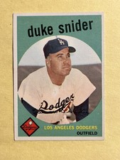 1959 Topps - Duke Snider #20 POOR (PLEASE READ DESCRIPTION) picture