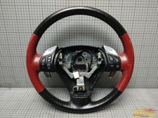 Junk JDM MAZDA RX-8 SE3P Steering Wheel Red Black with Paddle Shifts Genuine picture