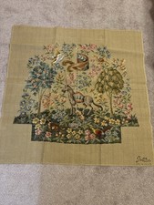 Vintage Jolles Needlepoint Embroidered Canvas 38 x 38 #51111 S With Yarn picture