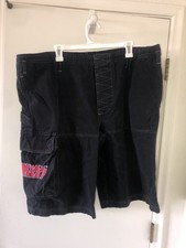 VTG KISS Concert Merchandise 1999 Blue Grape Carpenter Cargo Pipes Shorts XXL picture
