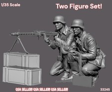 REDUCED 1/35 Resin Figure German MG Crew In Combat 2 Fig Set Model Kit 33245 picture