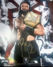Roman Reigns WWE WRESTLEMANIA XL 40  SIGNED PHOTO Fanatics Authentic 18x24 LE/40 picture