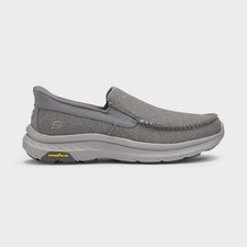 ON SALE  Duluth Trading Men's Skechers Wilfred Slip Ins Gray, NO IMPORT FEE picture