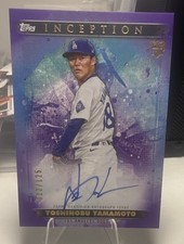 Topps 2024 Inception Yoshinobu Yamamoto Dodgers RC Auto BRES-YY /125 Insert picture