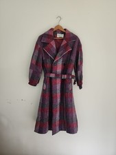 Vintage Vonnie Reynolds Bunratty Cottage Ireland Wool Coat Sz 10 Donegal Tweed  picture