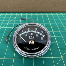 Nice Used UNTESTED Stewart Warner Blue Line 8 K Tachometer 429370 picture