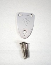 Vintage 1974 Fender Guitar Neckplate Stratocaster 3-Bolt W/screws picture
